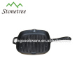 Round Cast Iron Non-Stick BBQ Grill Pan